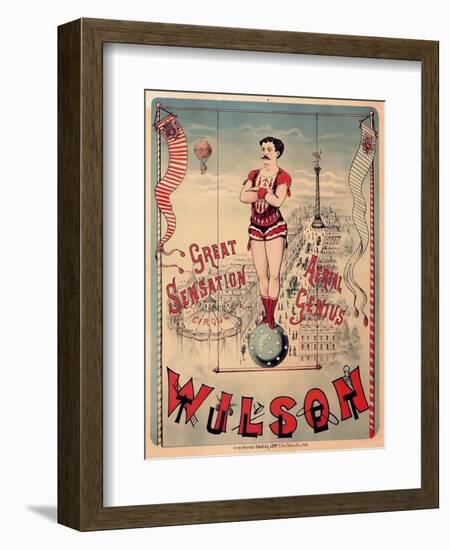 Circus 1889-Vintage Lavoie-Framed Giclee Print