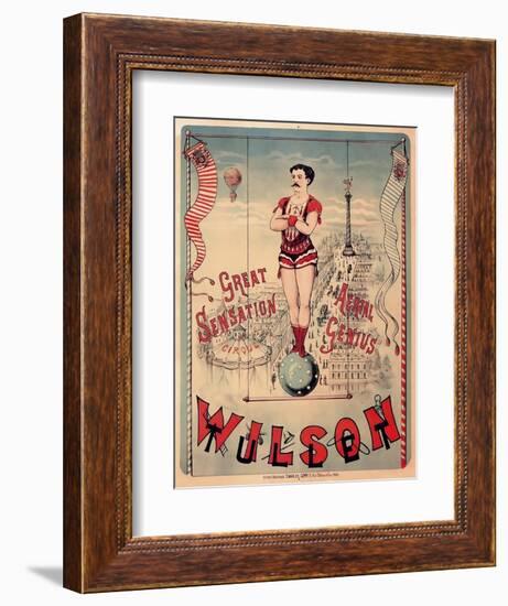 Circus 1889-Vintage Lavoie-Framed Giclee Print