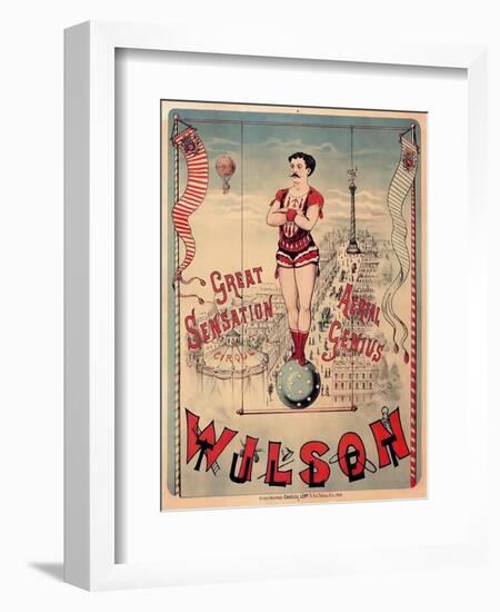 Circus 1889-Vintage Lavoie-Framed Giclee Print