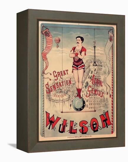 Circus 1889-Vintage Lavoie-Framed Premier Image Canvas