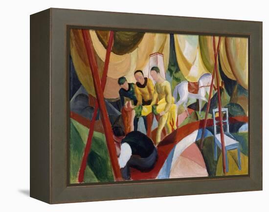 Circus. 1913-August Macke-Framed Premier Image Canvas