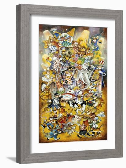 Circus 2-Bill Bell-Framed Giclee Print