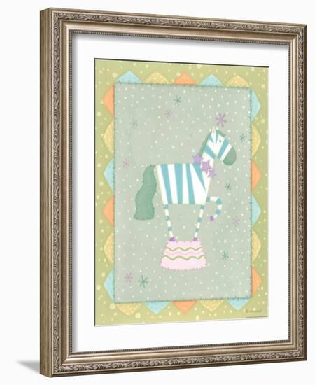 Circus 3 Zebra-Viv Eisner-Framed Art Print