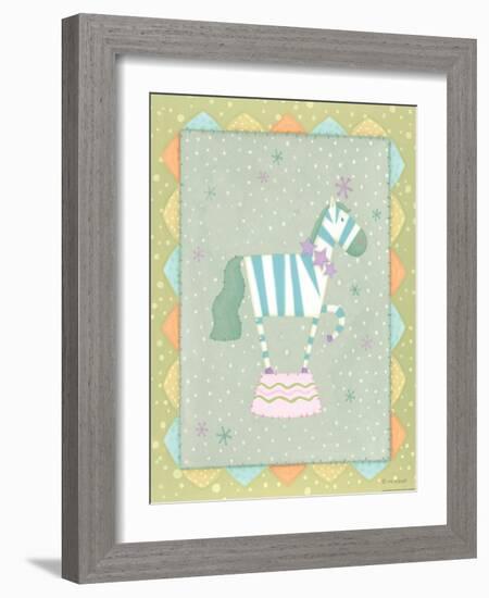 Circus 3 Zebra-Viv Eisner-Framed Art Print