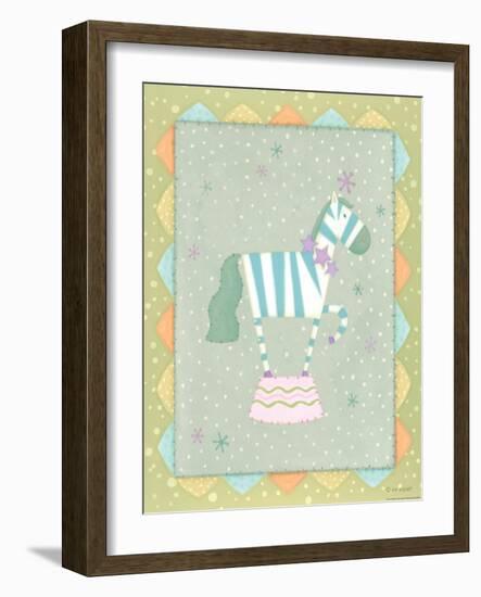 Circus 3 Zebra-Viv Eisner-Framed Art Print