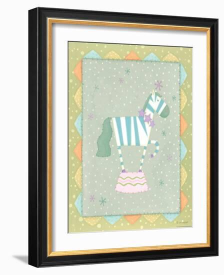 Circus 3 Zebra-Viv Eisner-Framed Art Print