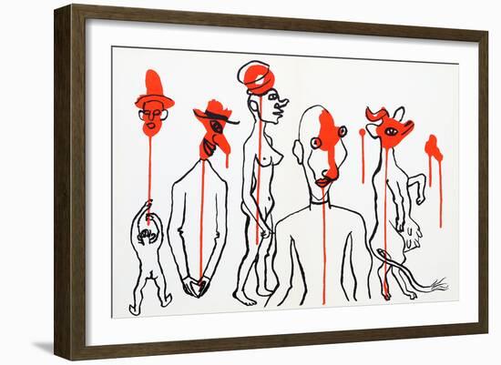 Circus 4 (Les Gueules Degoulinantes) from Derriere Le Miroir-Alexander Calder-Framed Collectable Print