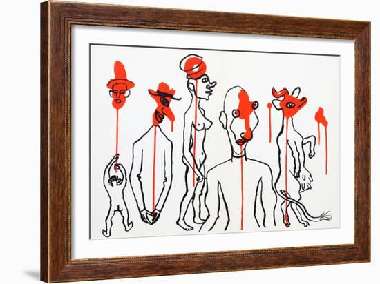 Circus 4 (Les Gueules Degoulinantes) from Derriere Le Miroir-Alexander Calder-Framed Collectable Print