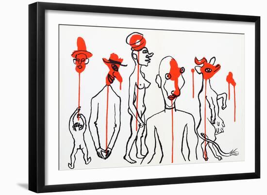 Circus 4 (Les Gueules Degoulinantes) from Derriere Le Miroir-Alexander Calder-Framed Collectable Print