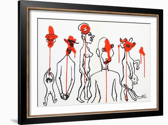 Circus 4 (Les Gueules Degoulinantes) from Derriere Le Miroir-Alexander Calder-Framed Collectable Print