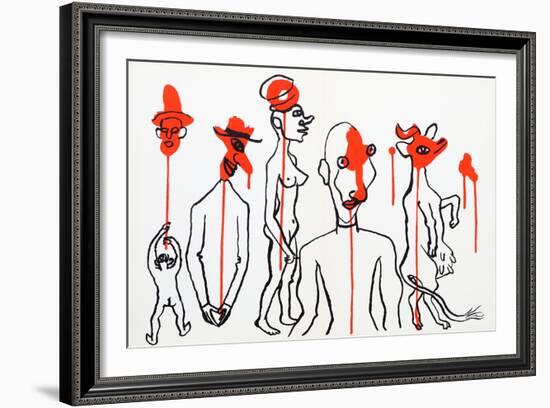 Circus 4 (Les Gueules Degoulinantes) from Derriere Le Miroir-Alexander Calder-Framed Collectable Print