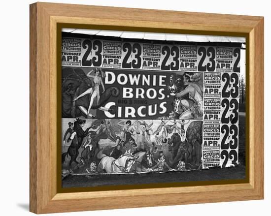 Circus Advertisement, 1936-Walker Evans-Framed Premier Image Canvas