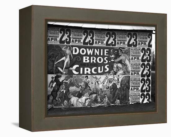 Circus Advertisement, 1936-Walker Evans-Framed Premier Image Canvas