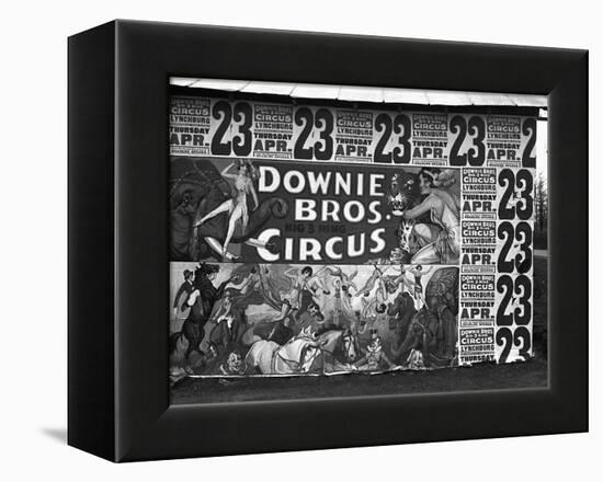 Circus Advertisement, 1936-Walker Evans-Framed Premier Image Canvas