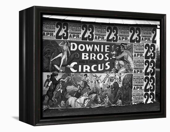 Circus Advertisement, 1936-Walker Evans-Framed Premier Image Canvas