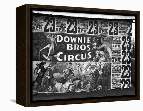 Circus Advertisement, 1936-Walker Evans-Framed Premier Image Canvas