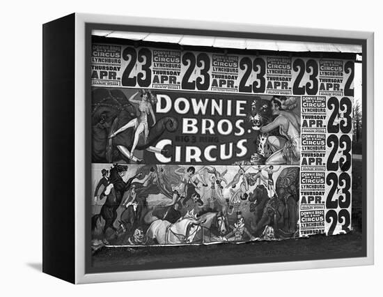 Circus Advertisement, 1936-Walker Evans-Framed Premier Image Canvas