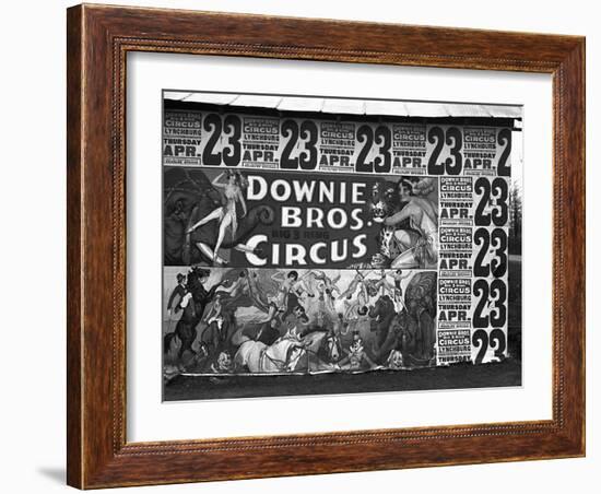 Circus Advertisement, 1936-Walker Evans-Framed Photographic Print