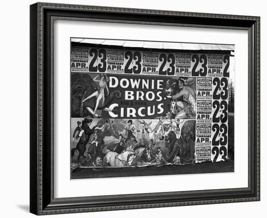 Circus Advertisement, 1936-Walker Evans-Framed Photographic Print