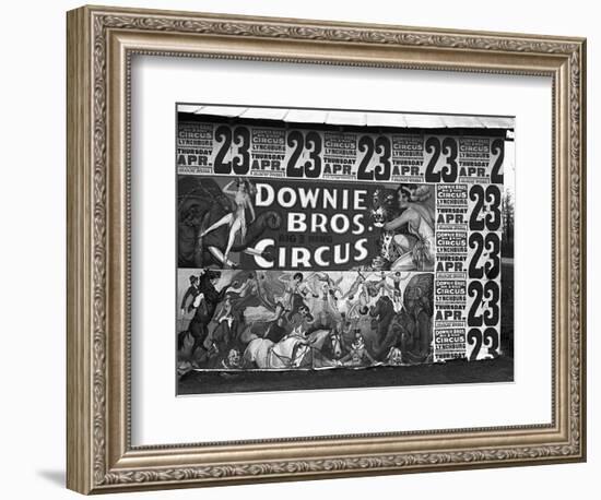 Circus Advertisement, 1936-Walker Evans-Framed Photographic Print