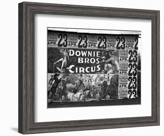 Circus Advertisement, 1936-Walker Evans-Framed Photographic Print