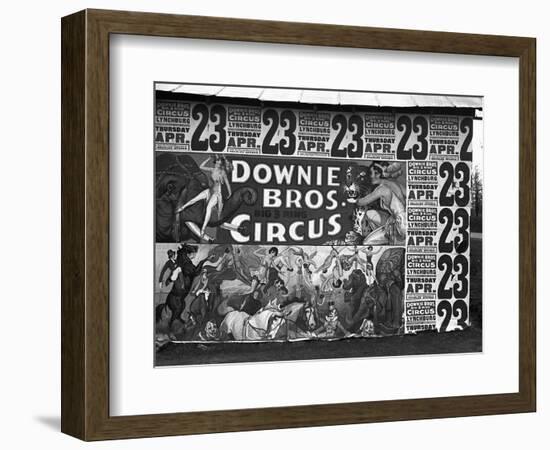 Circus Advertisement, 1936-Walker Evans-Framed Photographic Print