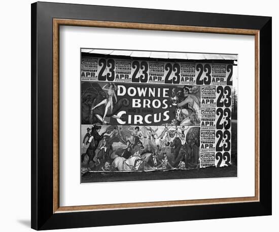 Circus Advertisement, 1936-Walker Evans-Framed Photographic Print