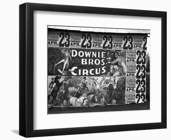 Circus Advertisement, 1936-Walker Evans-Framed Photographic Print