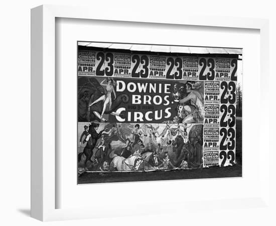 Circus Advertisement, 1936-Walker Evans-Framed Photographic Print