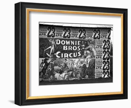 Circus Advertisement, 1936-Walker Evans-Framed Photographic Print