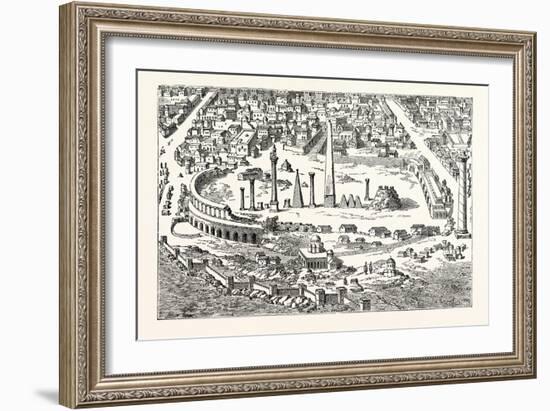 Circus and Hippodrome of Christian Constantinople. (From an in the Imperium Orientale.) Istanbul-null-Framed Giclee Print