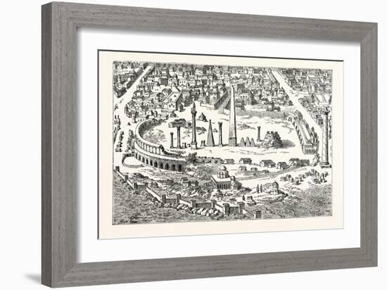 Circus and Hippodrome of Christian Constantinople. (From an in the Imperium Orientale.) Istanbul-null-Framed Giclee Print