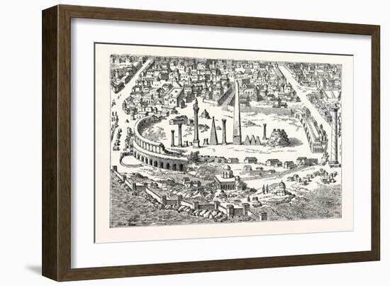 Circus and Hippodrome of Christian Constantinople. (From an in the Imperium Orientale.) Istanbul-null-Framed Giclee Print