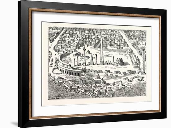 Circus and Hippodrome of Christian Constantinople. (From an in the Imperium Orientale.) Istanbul-null-Framed Giclee Print