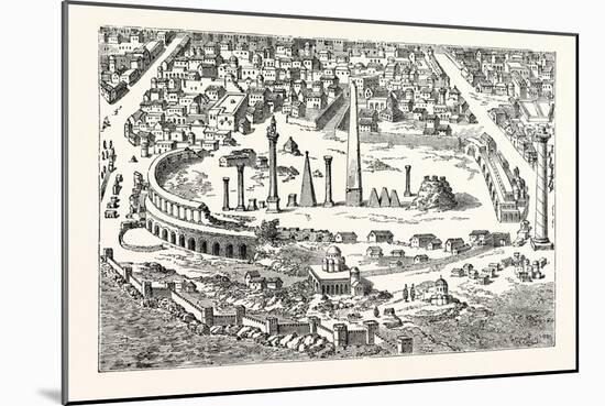 Circus and Hippodrome of Christian Constantinople. (From an in the Imperium Orientale.) Istanbul-null-Mounted Giclee Print