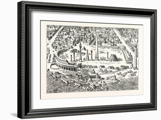 Circus and Hippodrome of Christian Constantinople. (From an in the Imperium Orientale.) Istanbul-null-Framed Giclee Print