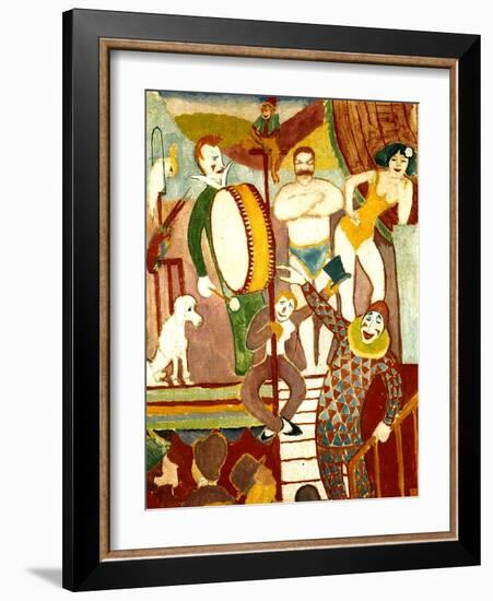 Circus Artists, 1911-Auguste Macke-Framed Giclee Print