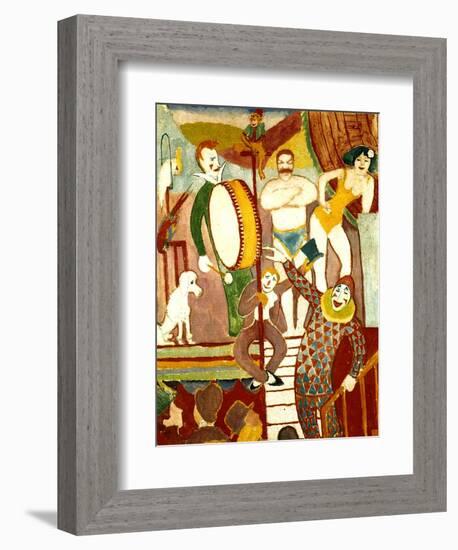 Circus Artists, 1911-Auguste Macke-Framed Giclee Print