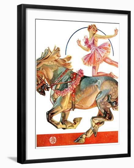 "Circus Bareback Rider,"May 14, 1932-Joseph Christian Leyendecker-Framed Giclee Print