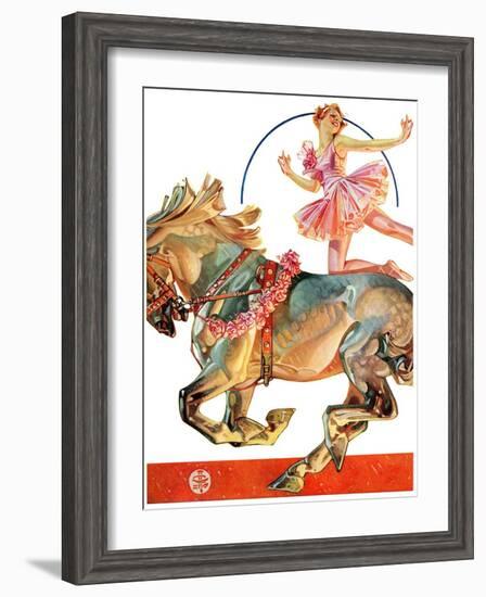 "Circus Bareback Rider,"May 14, 1932-Joseph Christian Leyendecker-Framed Giclee Print