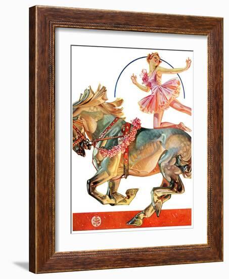 "Circus Bareback Rider,"May 14, 1932-Joseph Christian Leyendecker-Framed Giclee Print