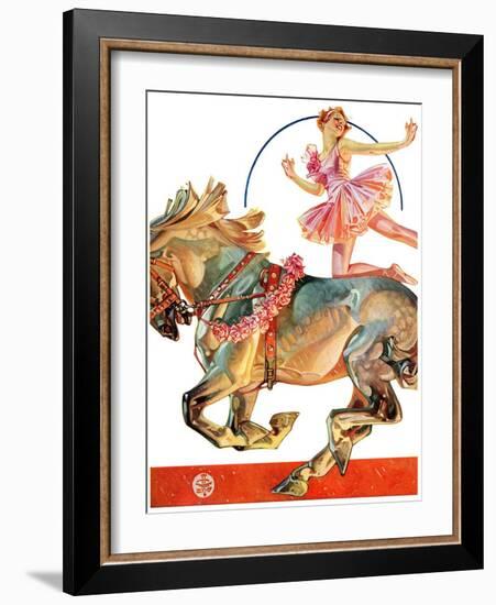 "Circus Bareback Rider,"May 14, 1932-Joseph Christian Leyendecker-Framed Giclee Print