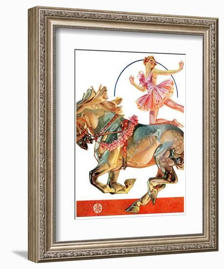 "Circus Bareback Rider,"May 14, 1932-Joseph Christian Leyendecker-Framed Giclee Print