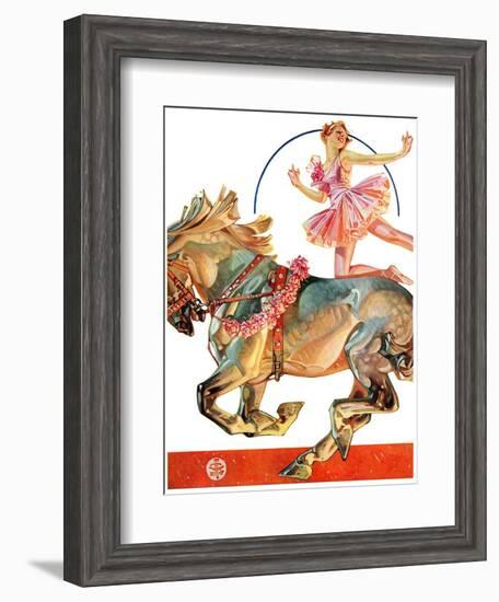 "Circus Bareback Rider,"May 14, 1932-Joseph Christian Leyendecker-Framed Giclee Print