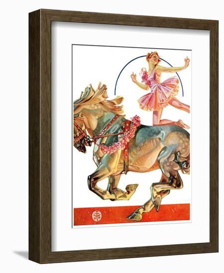 "Circus Bareback Rider,"May 14, 1932-Joseph Christian Leyendecker-Framed Giclee Print