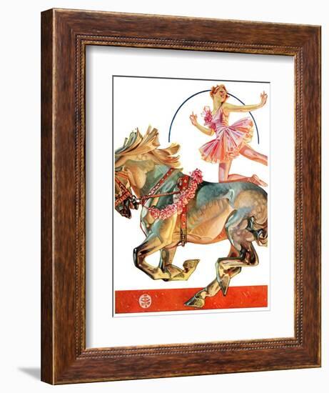 "Circus Bareback Rider,"May 14, 1932-Joseph Christian Leyendecker-Framed Giclee Print