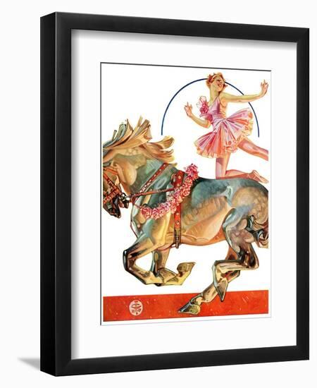 "Circus Bareback Rider,"May 14, 1932-Joseph Christian Leyendecker-Framed Giclee Print