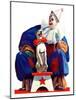 "Circus Clown and Pooch,"June 3, 1939-John E. Sheridan-Mounted Giclee Print