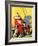 "Circus Clown and Show Dogs,"April 1, 1929-Ray C. Strang-Framed Giclee Print