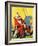 "Circus Clown and Show Dogs,"April 1, 1929-Ray C. Strang-Framed Giclee Print